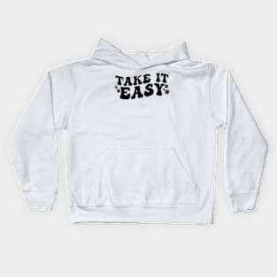 Take It Easy, Choose Happy, Motivational Kids Hoodie